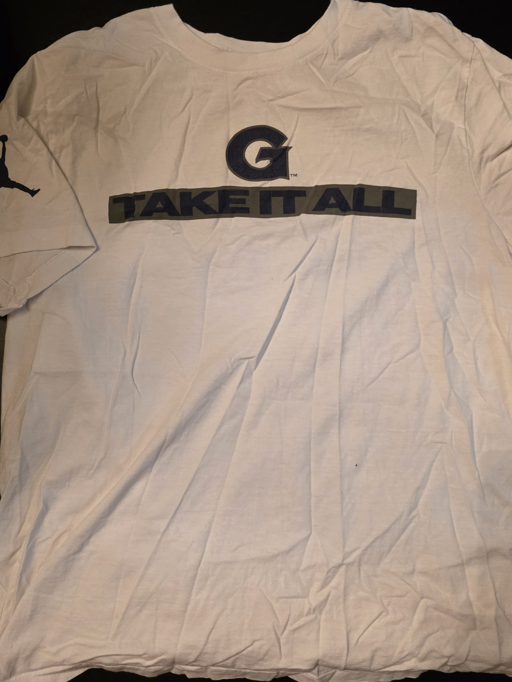 Georgetown Womens Basketball Jordan White Short Sleeve "Take It All" Graphic Tee
